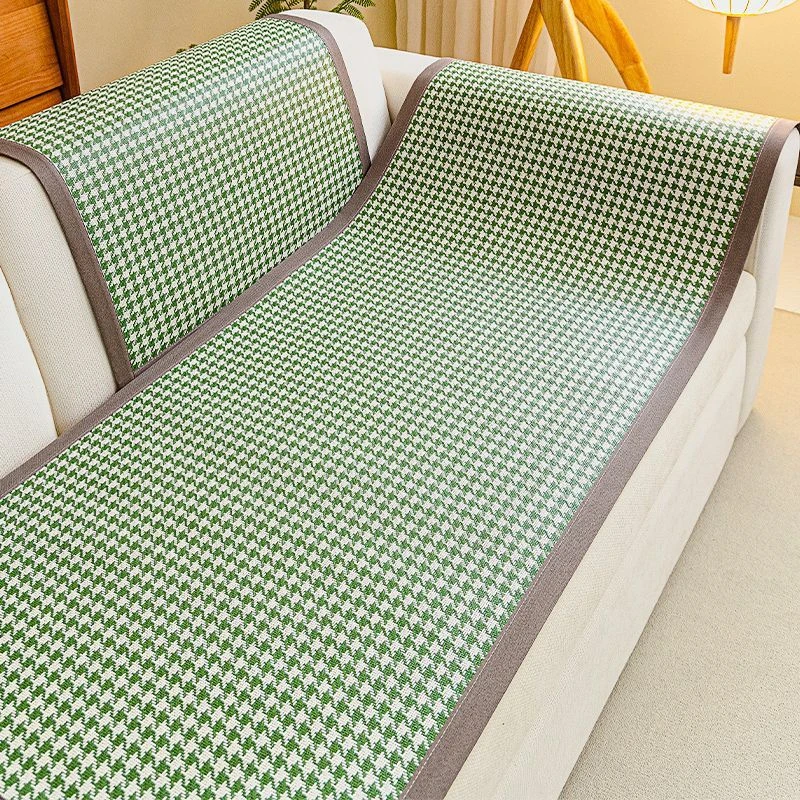 藤席冷感沙发垫夏季夏天款防滑凉席凉垫坐垫子简约现代风沙发套罩