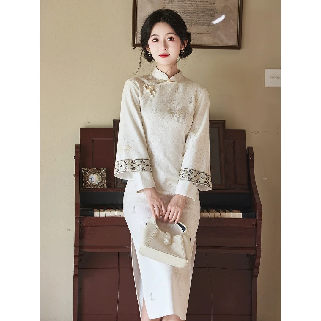 改良旗袍2025秋季新款少女文艺复古日常可穿新中式高端气质改良