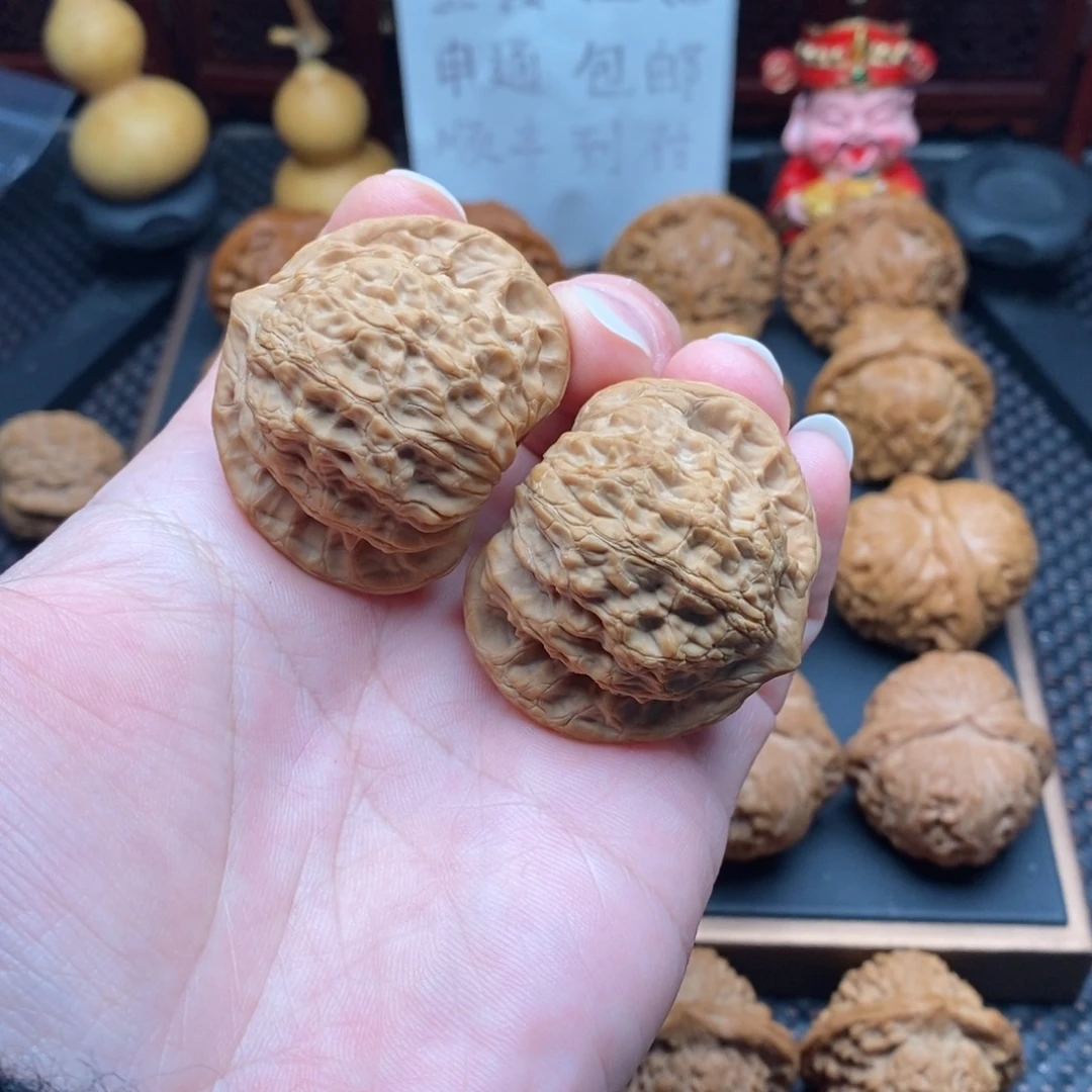 文玩核桃把件43.5尺全品公子帽