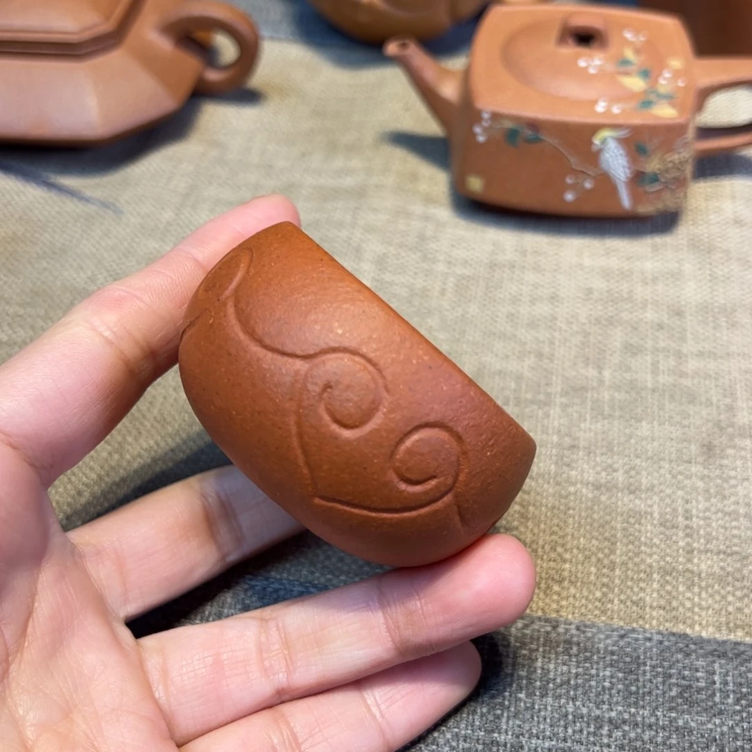 杯子，容量60毫升，红泥