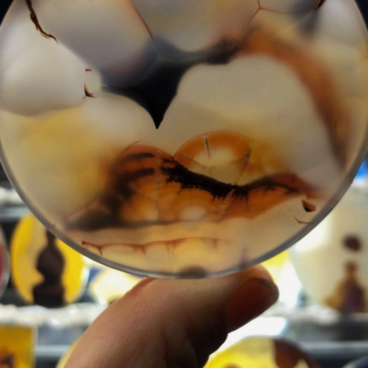 合金玛瑙/玉髓珠宝奇石100