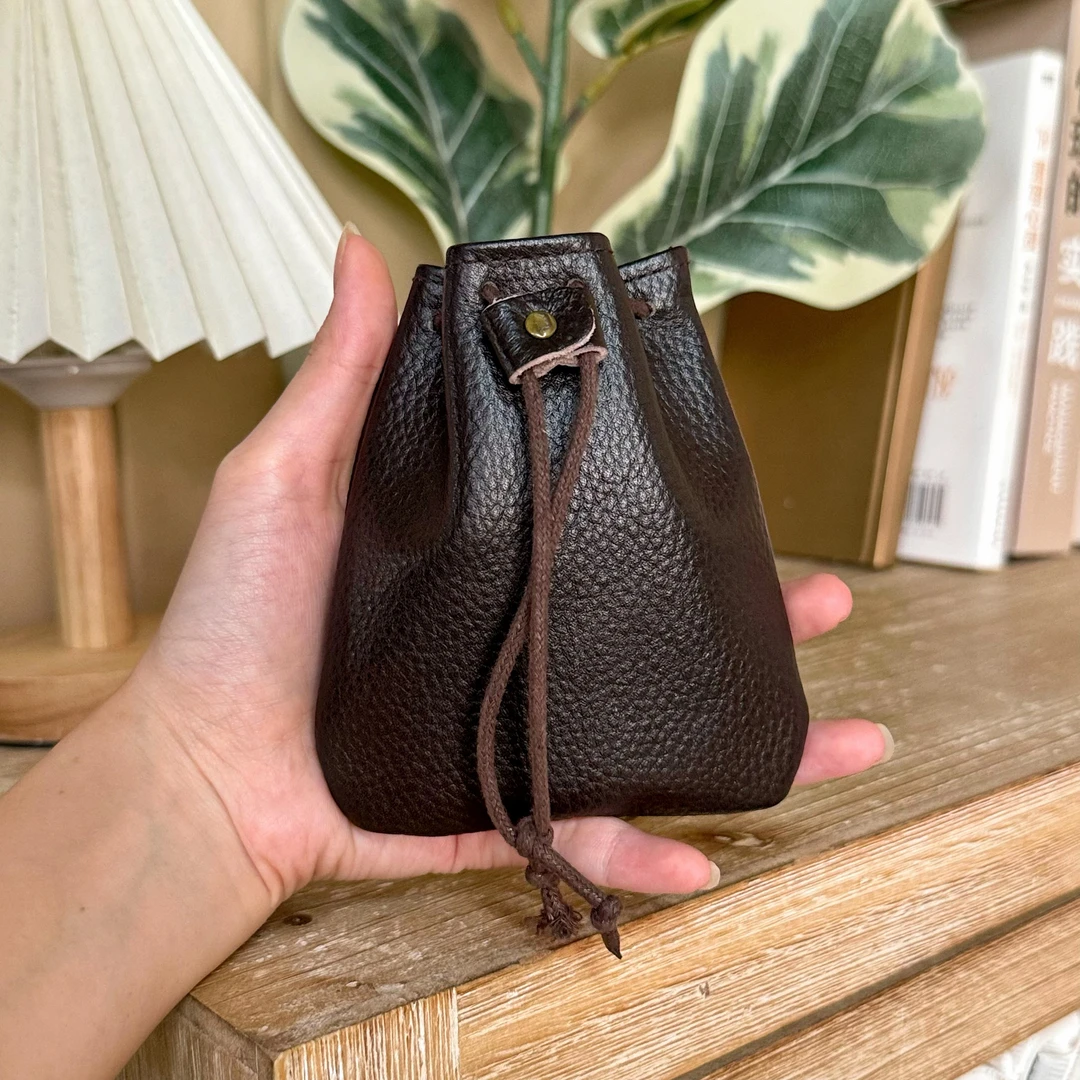 苏木直播「复古文玩」福袋牛皮真皮首饰收纳袋复古便携迷你零钱包