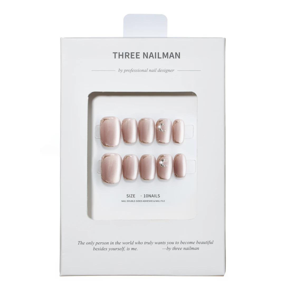 【卡戴妮】肤感高级复古极简小众设计师美甲手工穿戴美甲