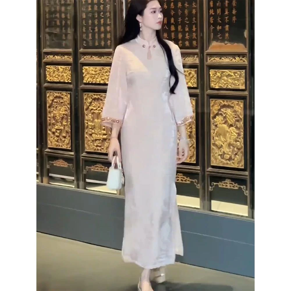 新中式女装国风气质高级感连衣裙女2025夏季新款今年流行爆款裙子
