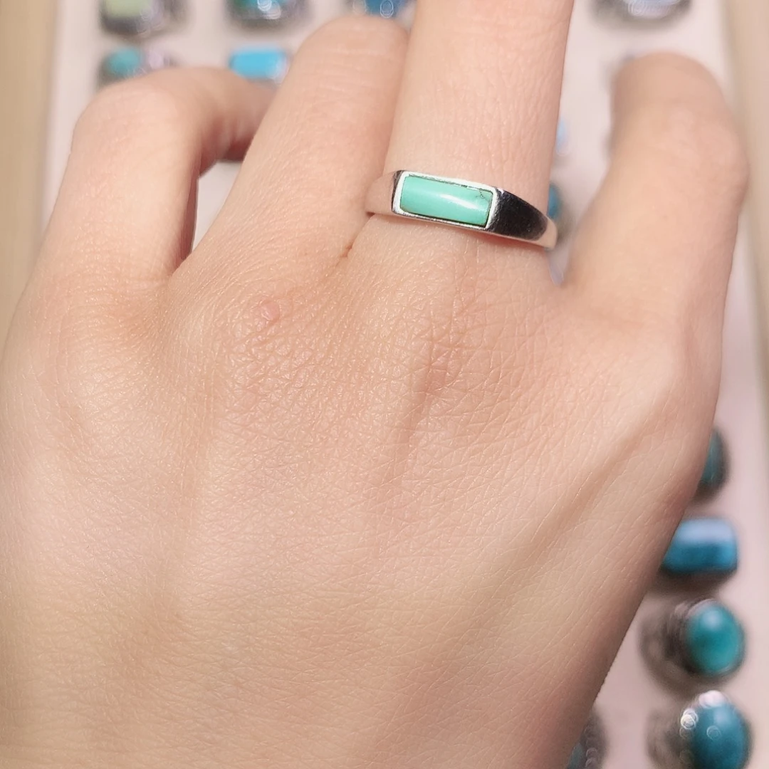 绿松石银S925镶嵌颈饰