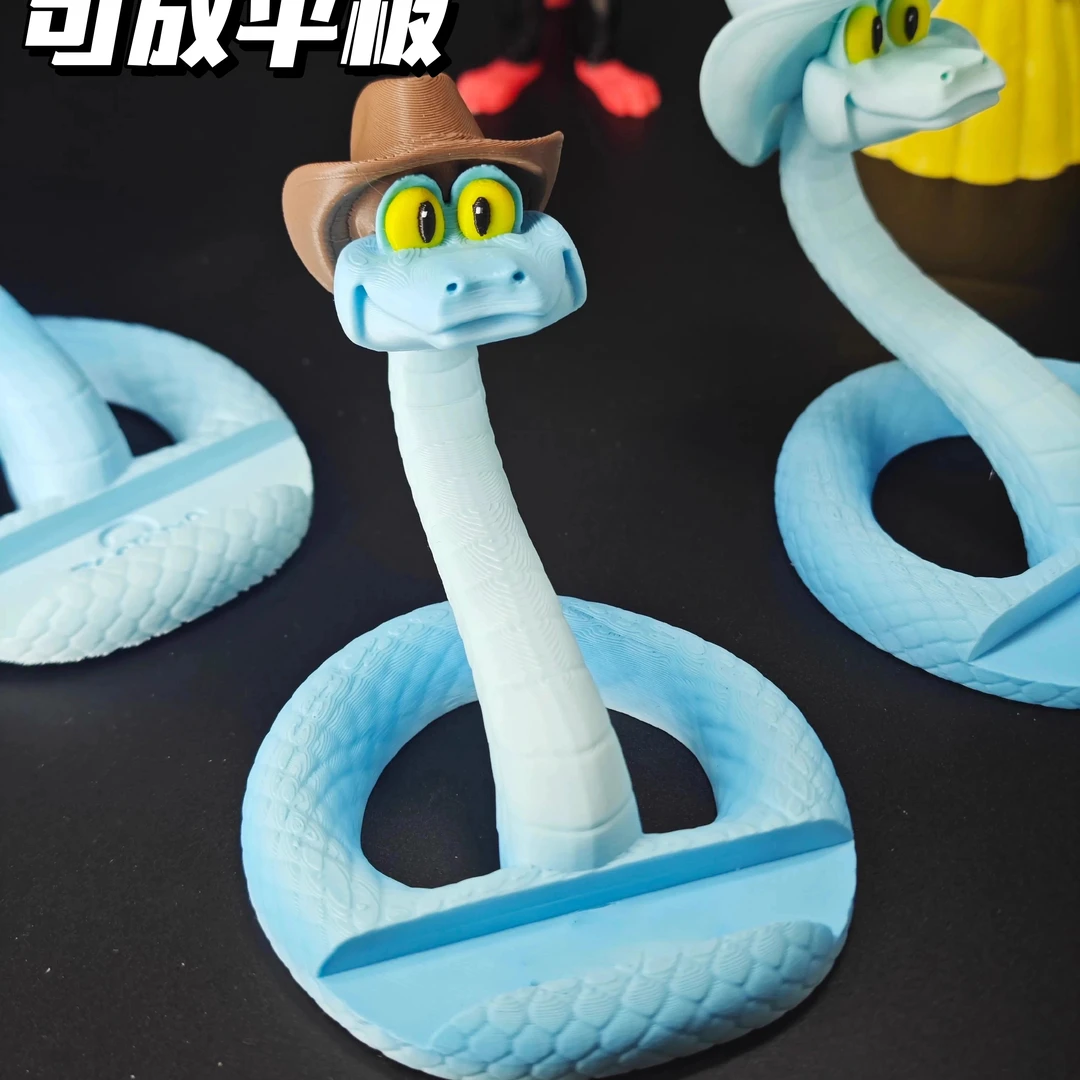 盖瑞一条蛇周边多功能手机支架可放手机放平板盖瑞蛇桌面装饰摆件