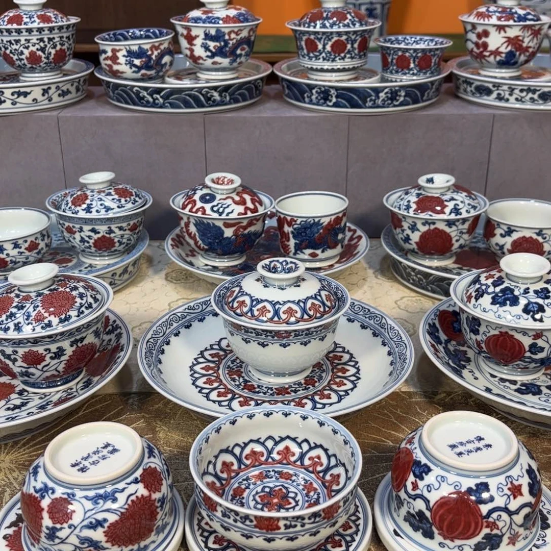 手绘茶具 仿元明清