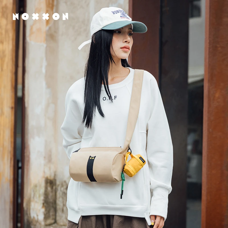 NOXXON大容量单肩包秋冬通勤卡其色小众包包女式新款斜挎包ND0160