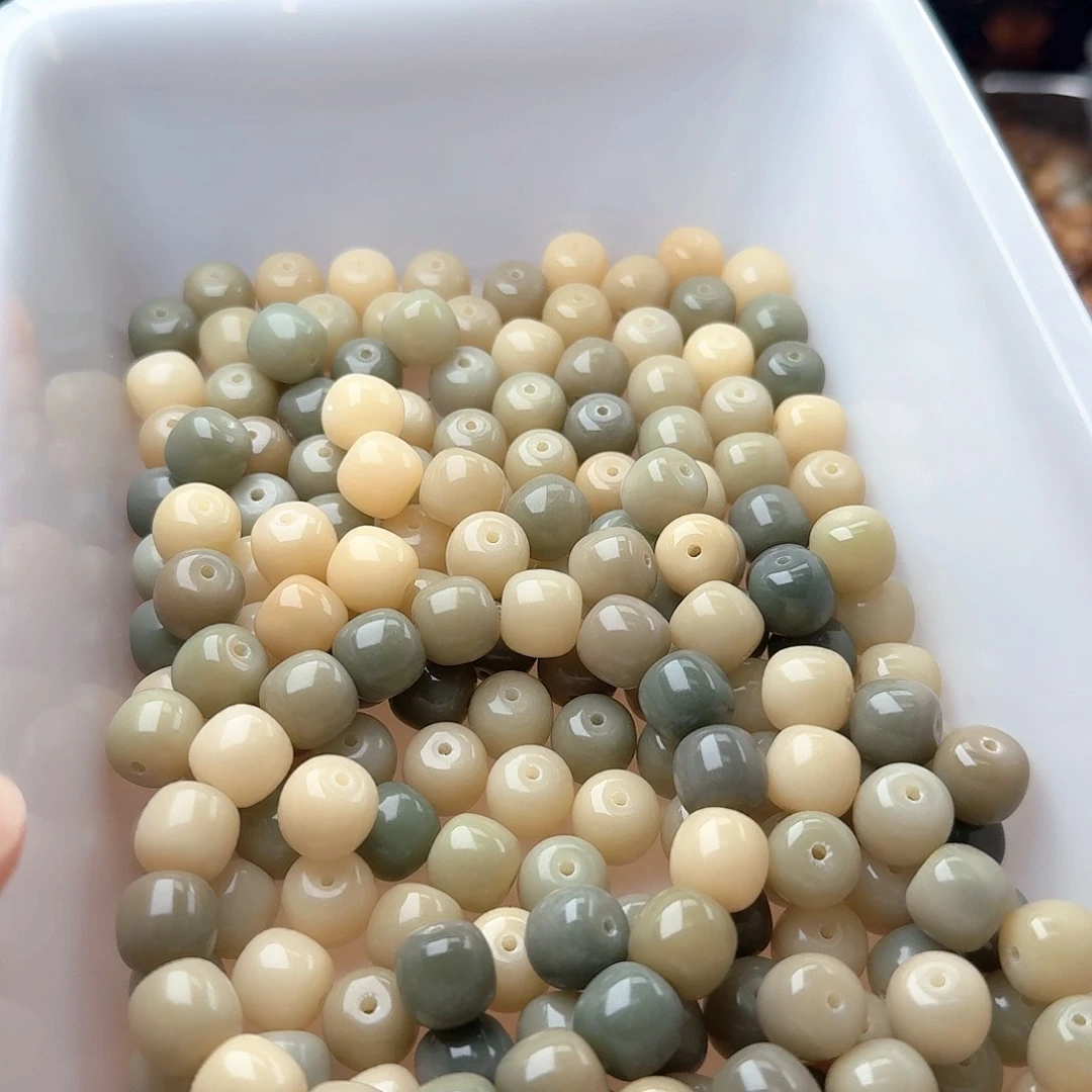 菩提根/象牙果吊坠50颗海盐蓝12桶