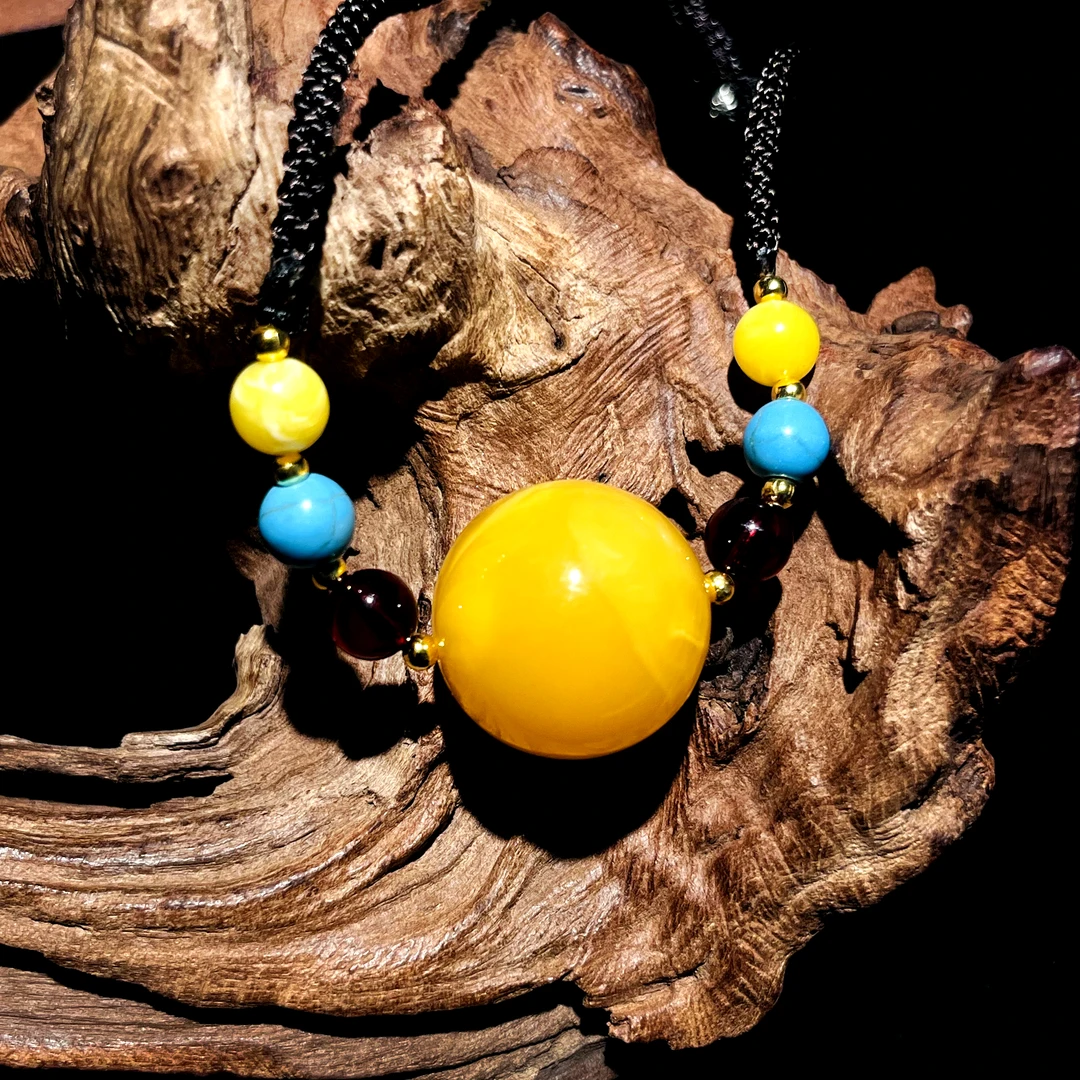 缅甸新蜜锁骨链吊坠项链编织绳小众首饰