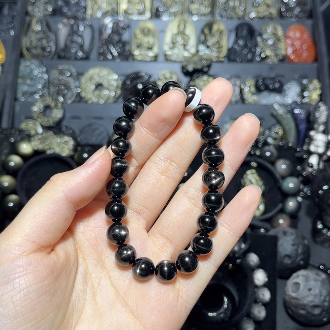 媛***未镶嵌黑曜岩手链