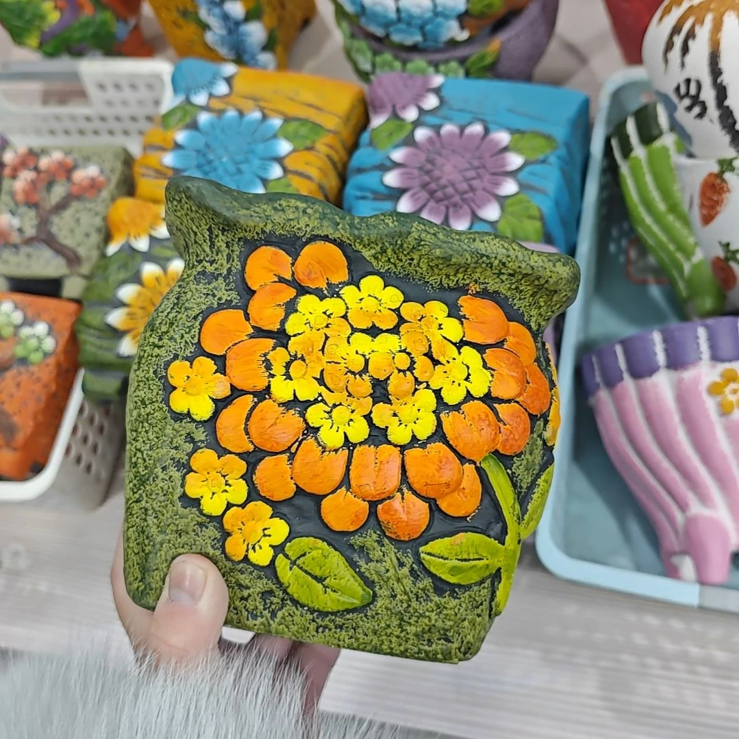 陶吸水透气的白陶花盆凑满12发货