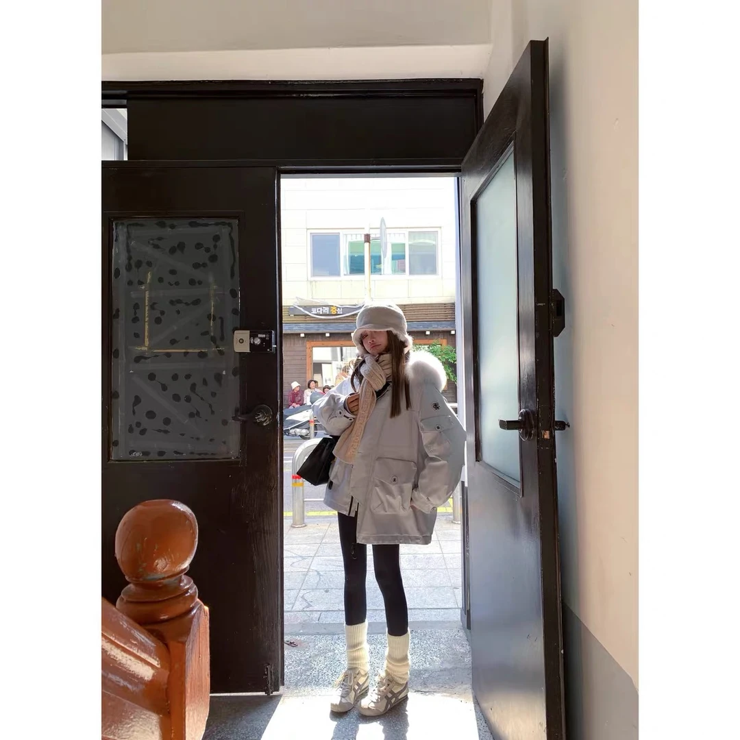 【小巧定制】5028秋冬新款高腰收腹显瘦百搭保暖羊绒鲨鱼裤大码女装