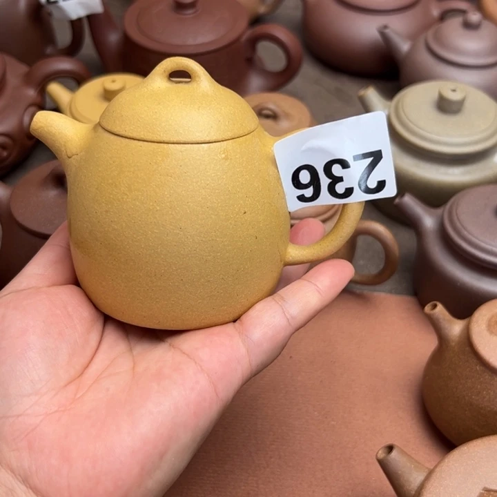 至***间茶壶紫砂黄金段半手工230cc左右瑕疵