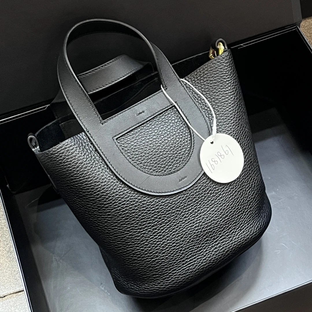 95新 Hermes/爱马仕 夏七中古/爱马仕猪鼻子菜篮子手提包/1681861