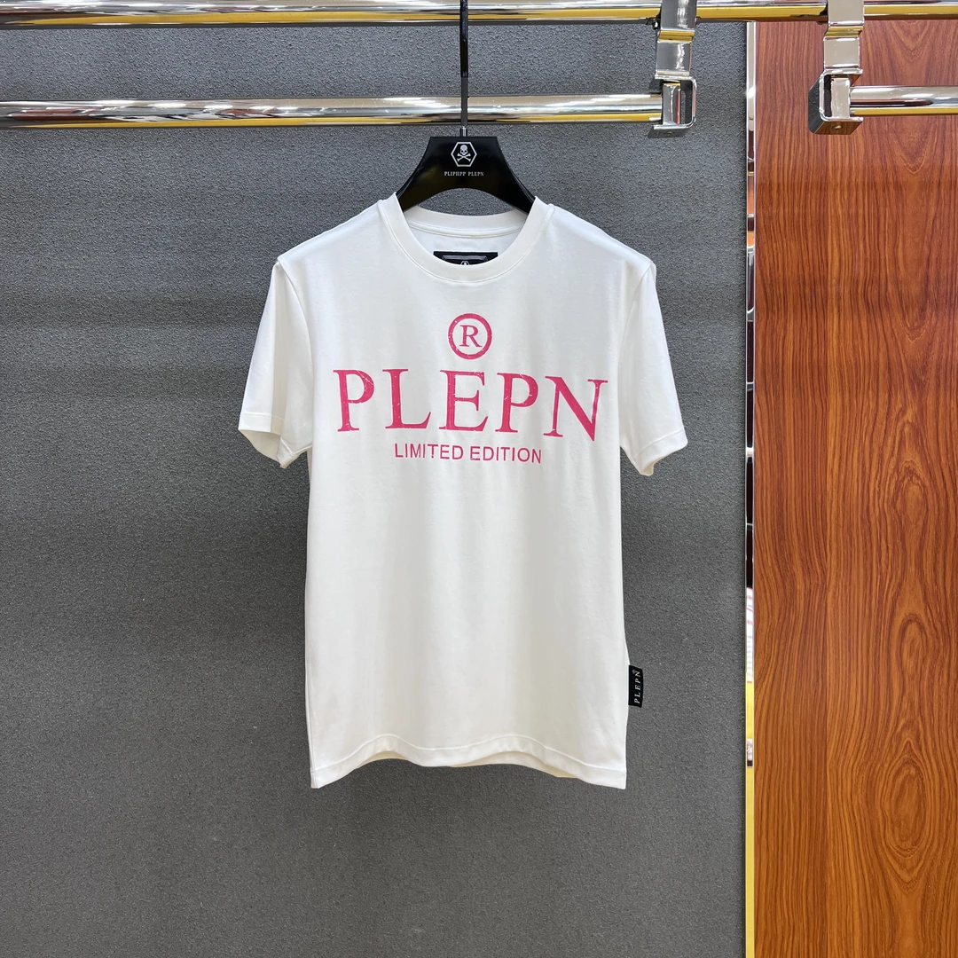 PLIPHPP PLEPN正品男士圆领短袖T恤修身弹力字母印花潮流半袖1665