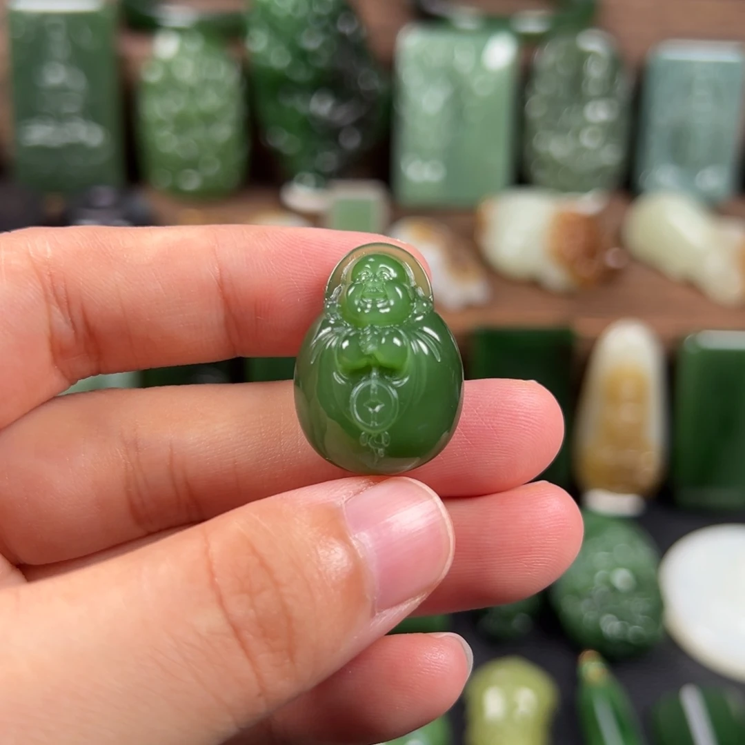 和田玉（碧玉）未镶嵌吊坠(不含链)