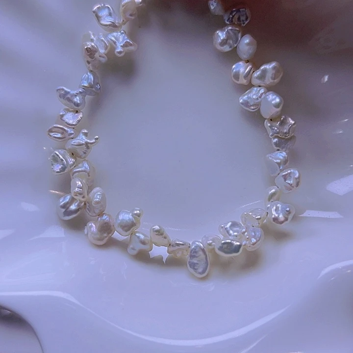 淡水珍珠手绳合金