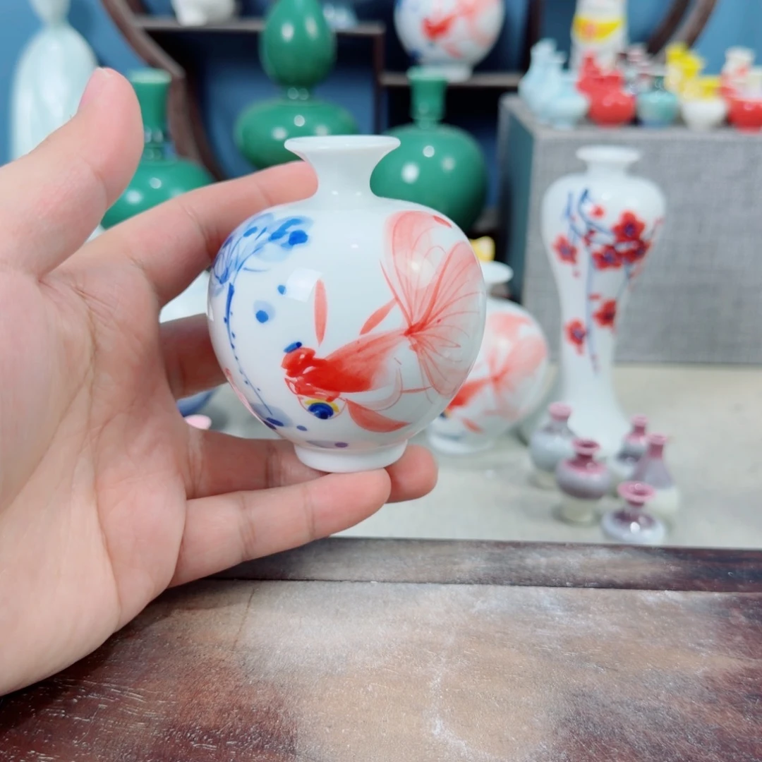 陶瓷手工小花器摆件