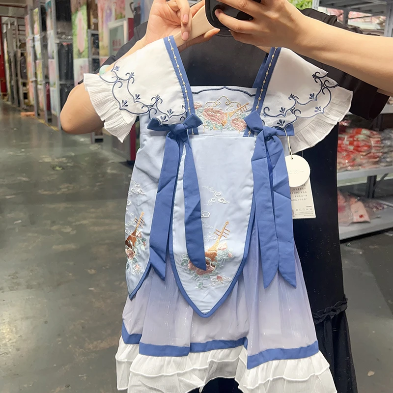 【YF8452】国风系列连衣裙 8452蓝色