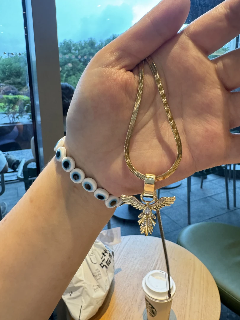 钛钢陶瓷吊坠 时尚爱心太阳天使翅膀铜镀