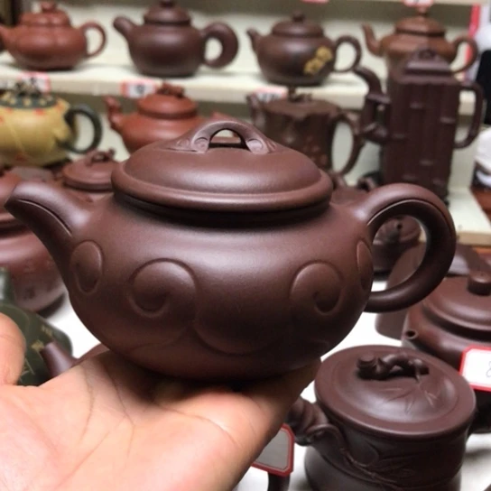 紫砂茶壶仿古如意壶