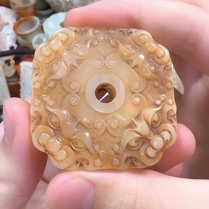 和田玉未镶嵌挂件用****3