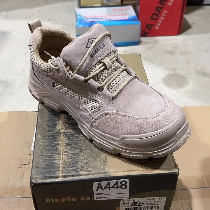 编码448号。44码防砸防刺劳保鞋。鞋面色差