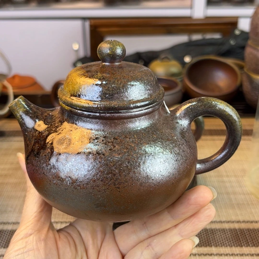 茶壶紫砂底槽清柴烧260cc