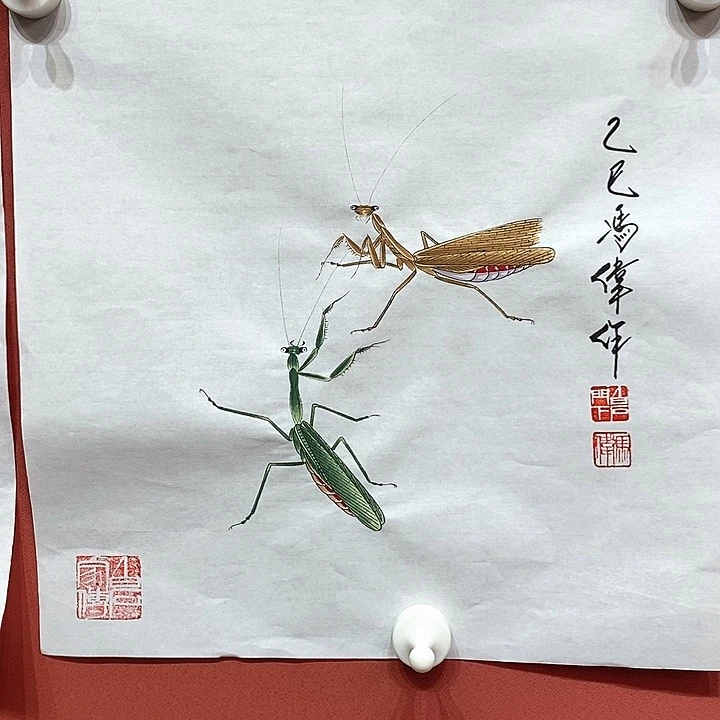 国画冯伟老师手绘国画作品路