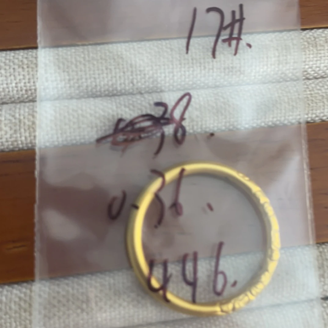 克重0.36 17号 樱花繁花戒指 足金999