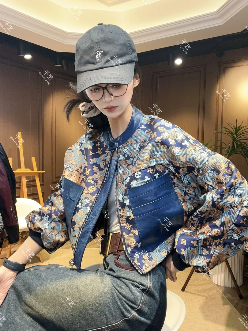 【千艺-Studio】“冰河之梦”秋装海宁时尚秋冬短款网红设计夹克外套