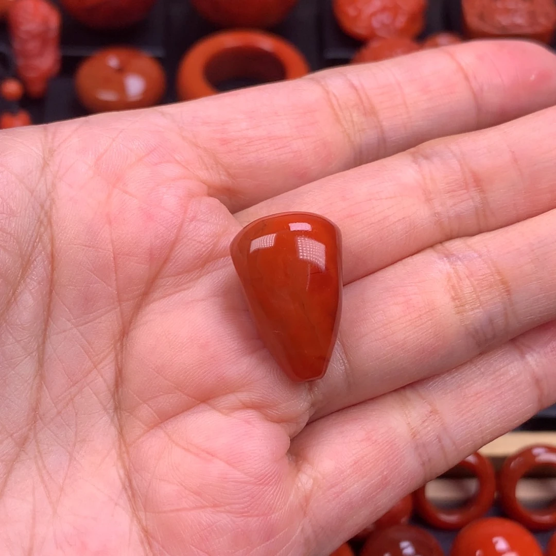 未镶嵌三通14mm南红玛瑙