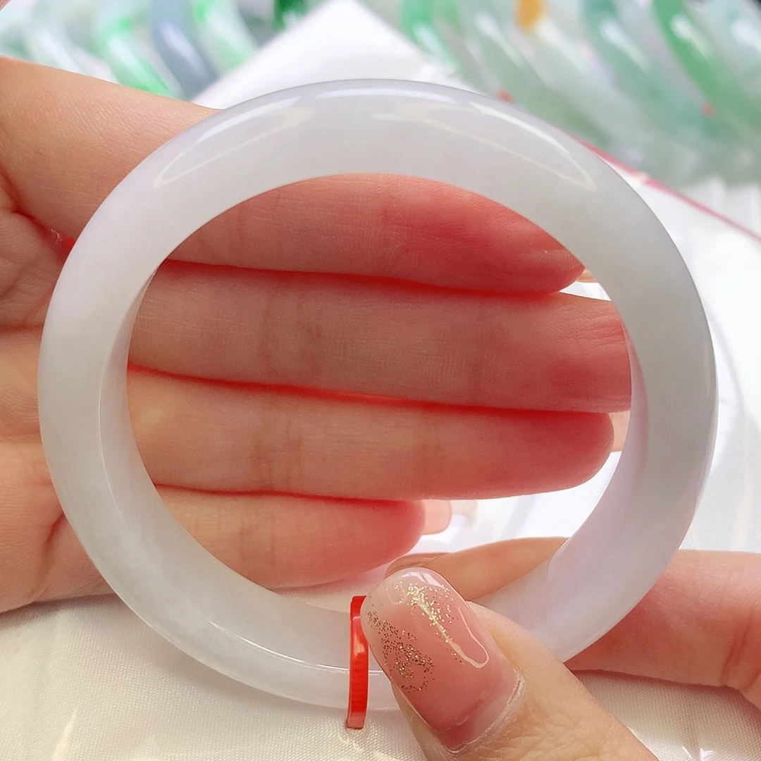 未镶嵌手镯翡翠缅甸天然A货翡翠 55