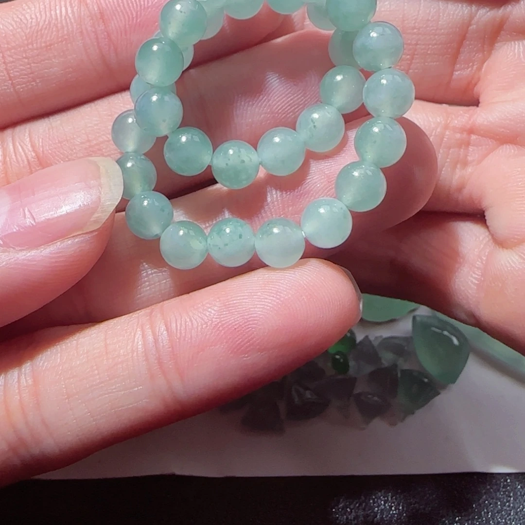 定制翡翠未镶嵌天然翡翠珠子卡6