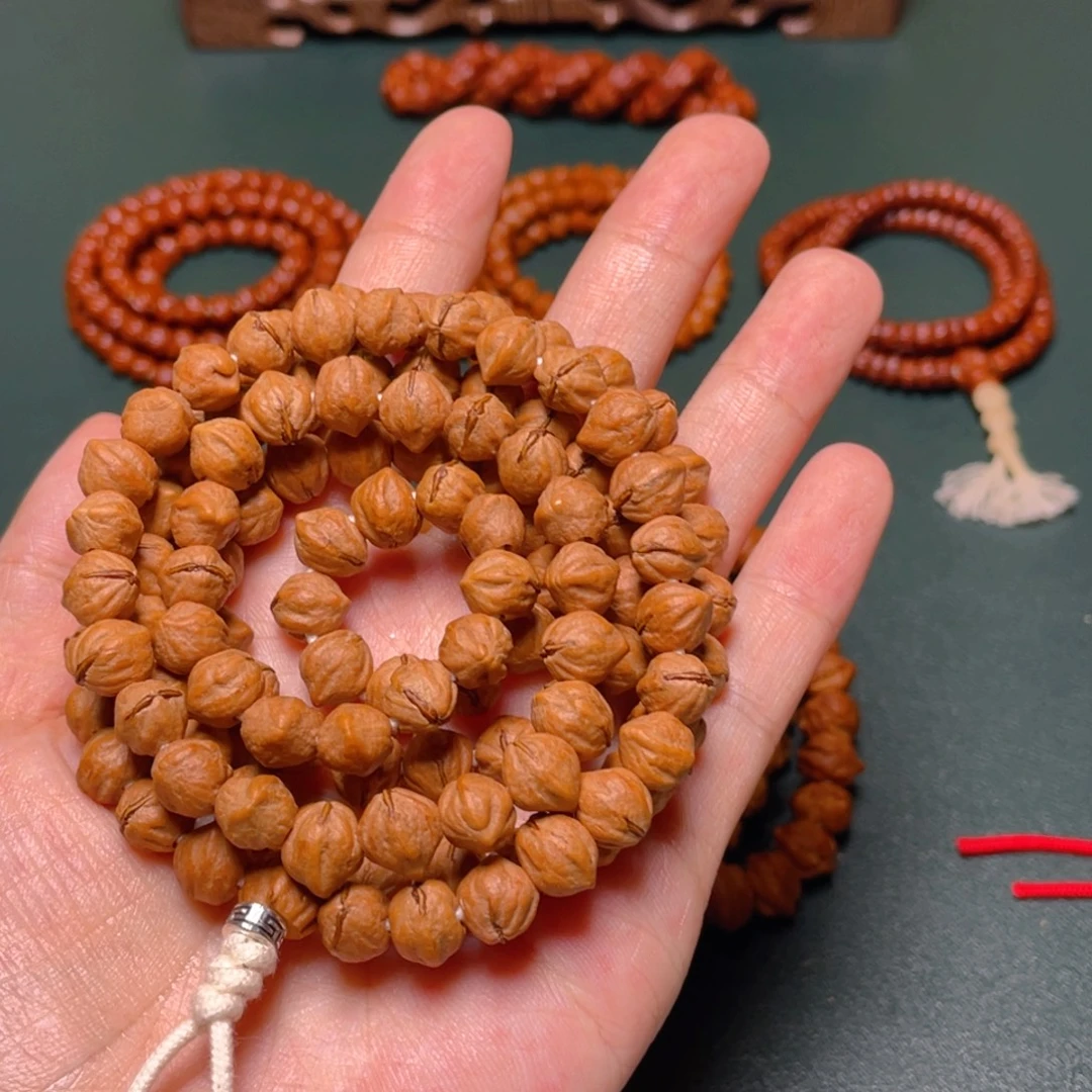 柏香籽/百香籽吊坠红芽莲花长串