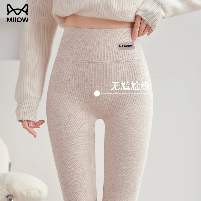 猫人棉质女打底裤无束缚高弹无尴尬线亲肤裸感舒适保暖裤秋冬款