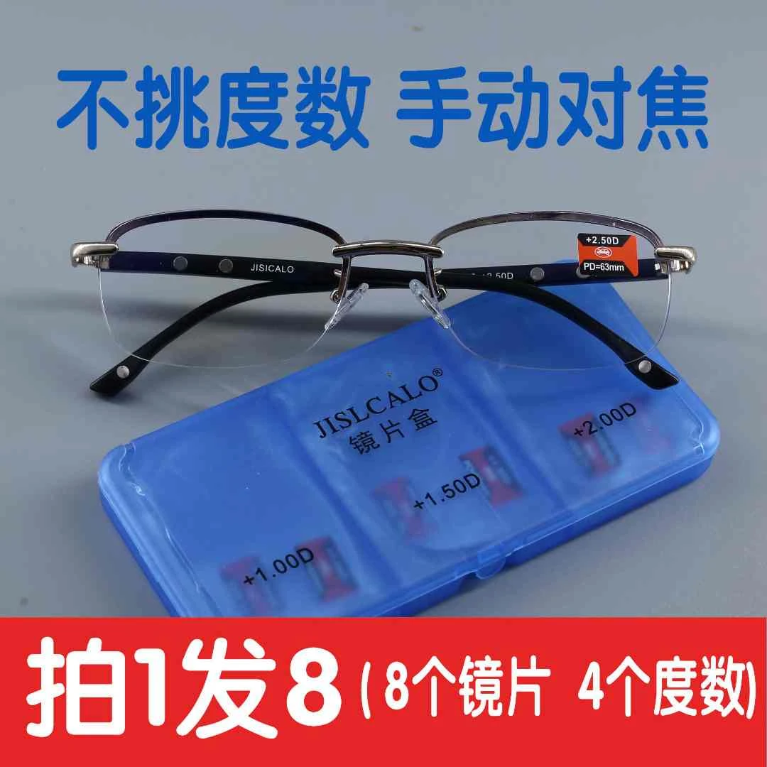 专利变焦老花镜看近 不头晕 防蓝光防紫外线 高清显年轻商品图