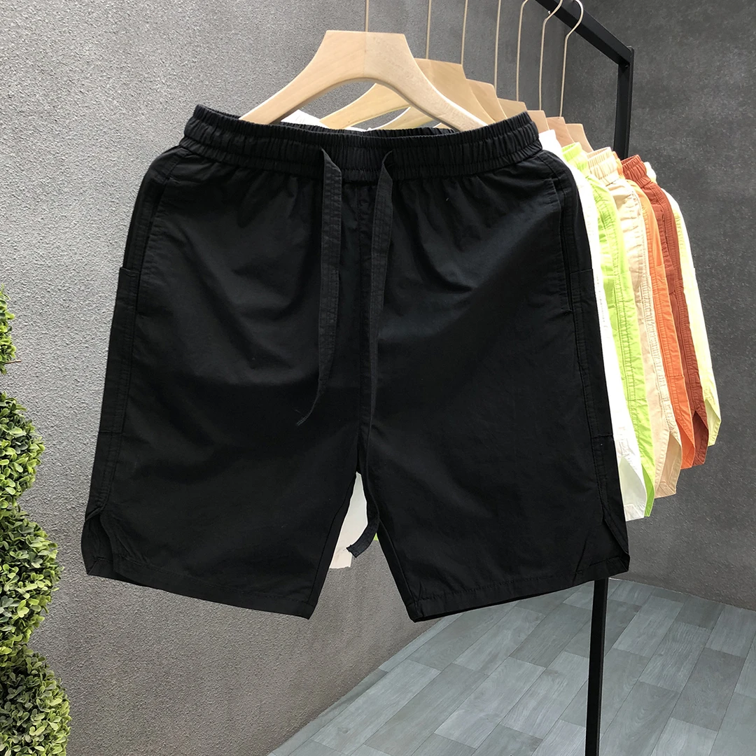 洋派高端短裤男夏季潮牌外穿运动裤2025新款男士薄款沙滩五分裤子