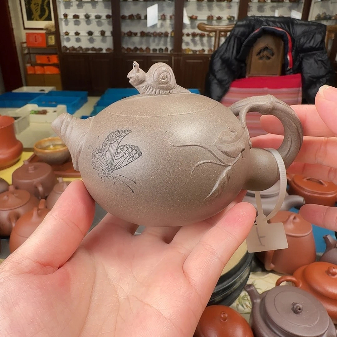 紫砂茶壶福禄段泥