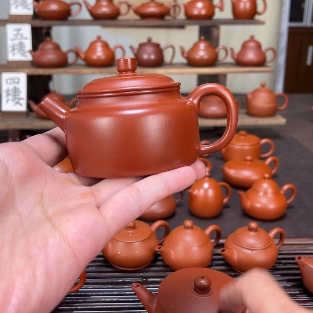 竹***紫砂茶壶德钟130cc