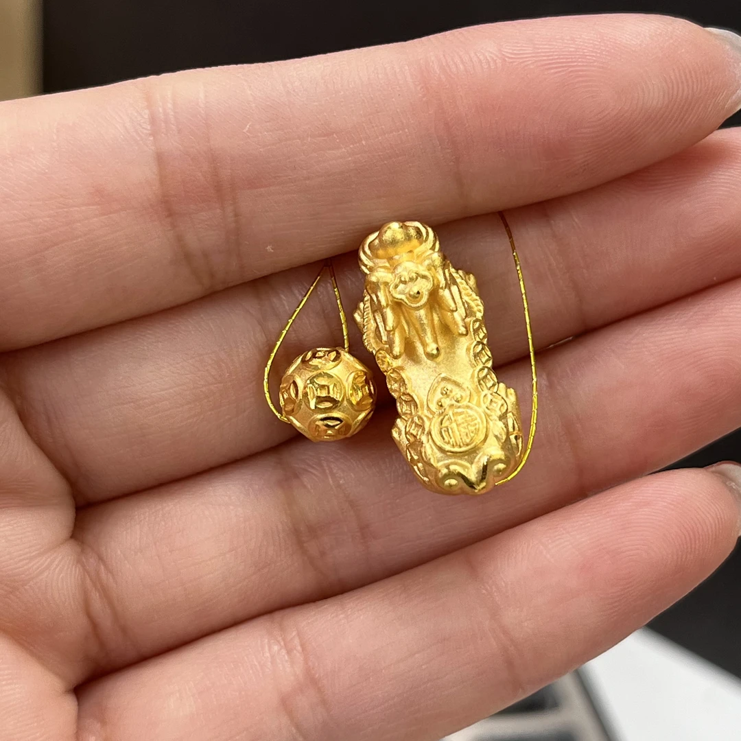 足金福禄貔貅手串