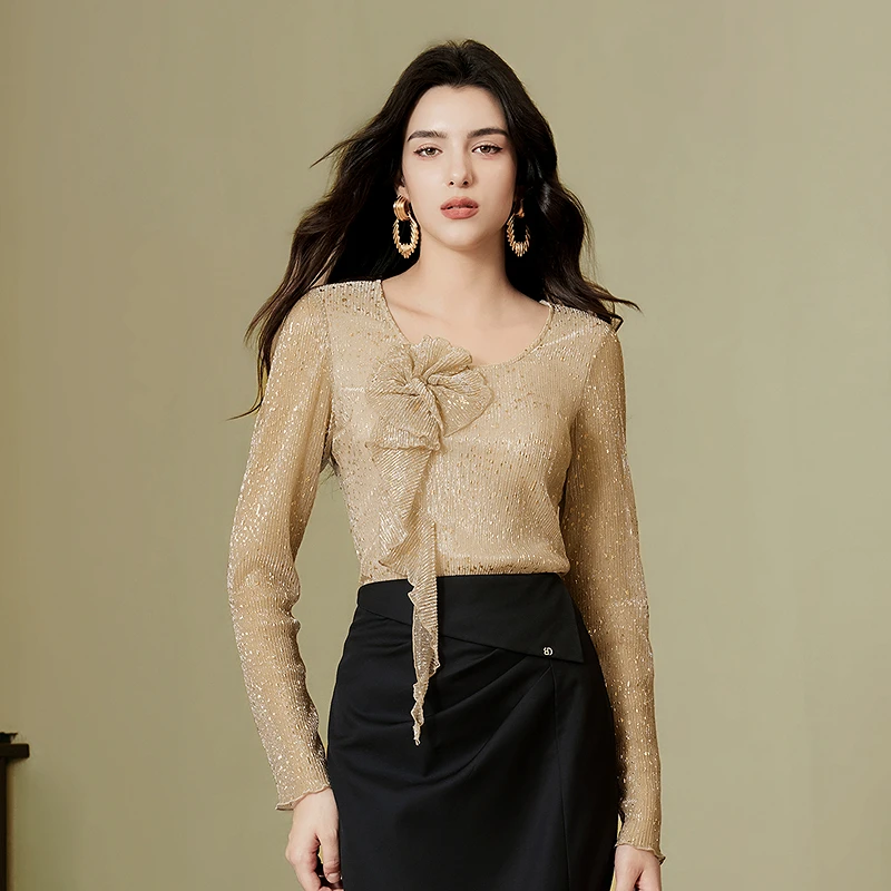 BADINA雪纺衫653M002