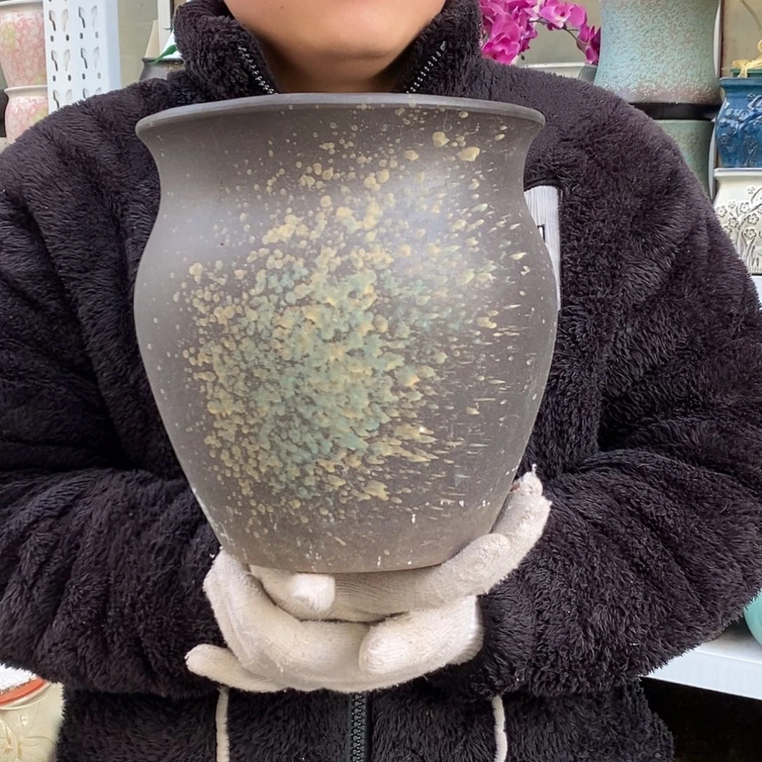 紫砂花盆口22高23福利
