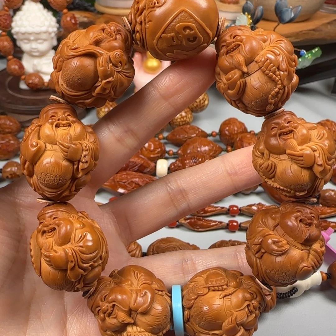 手串/手链橄榄核24.5八宝财神