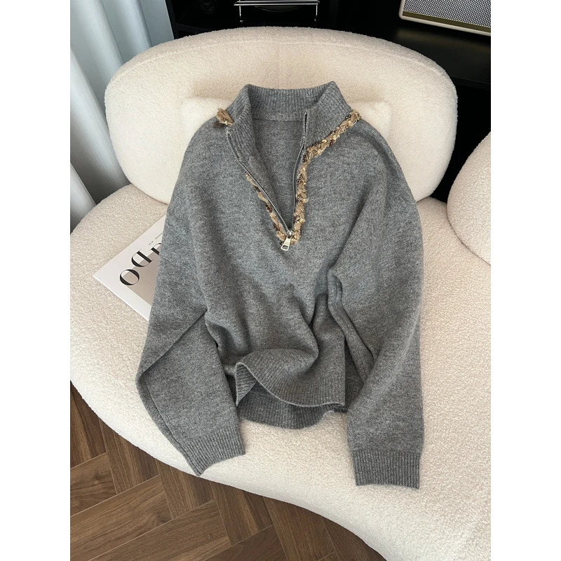 KAISIO秋冬韩版时尚圆领简约百搭长袖内搭毛衣2412181