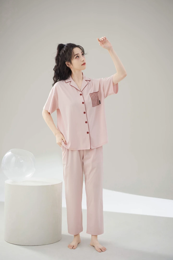 狐狸公主2025狐狸公主夏季针织衬衫版家居装32036W