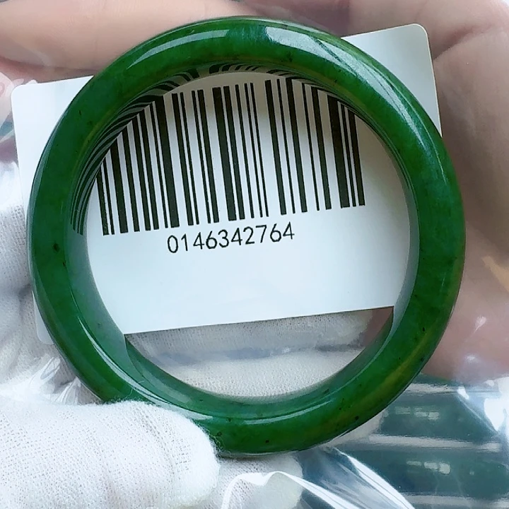 和田玉（碧玉）手镯未镶嵌5859包容