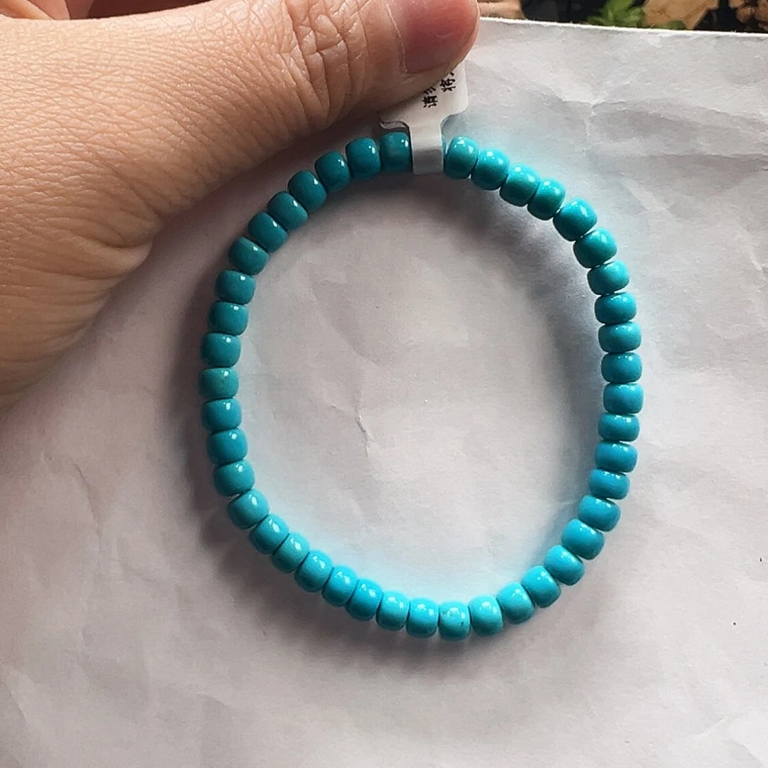 未镶嵌绿松石手串卡5➕