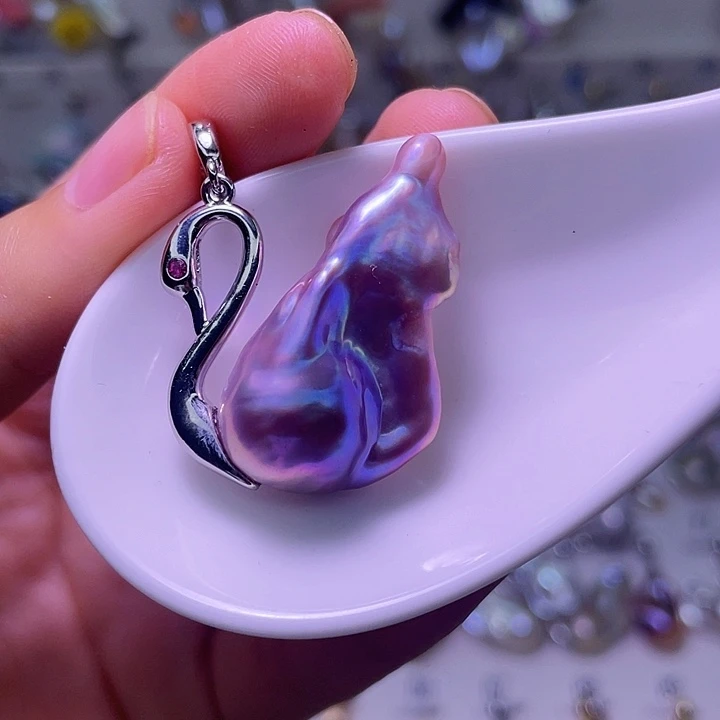 F***7颈饰淡水珍珠合金22